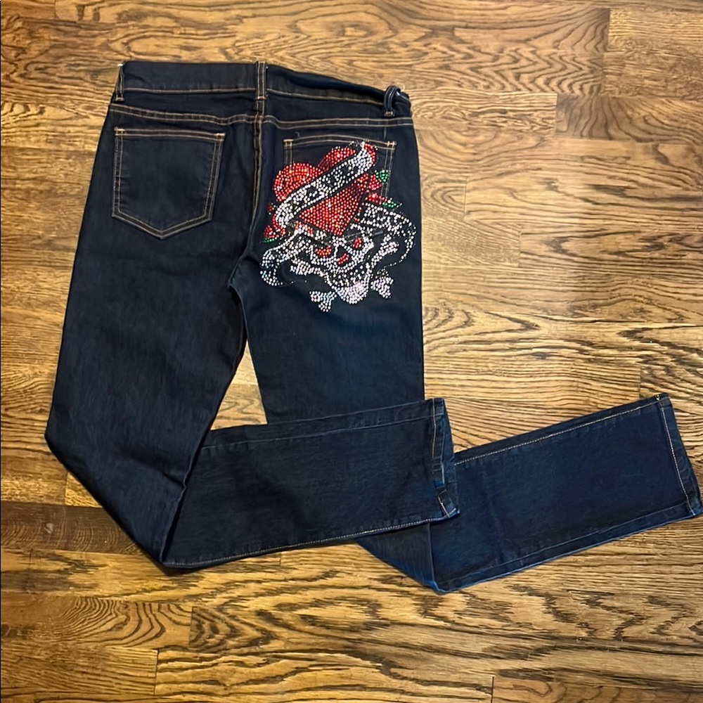 Ag Adriano Goldschmied Black Straight Jeans